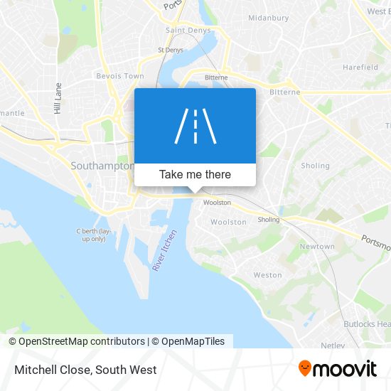 Mitchell Close map