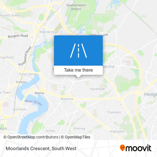 Moorlands Crescent map