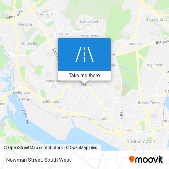 Newman Street map