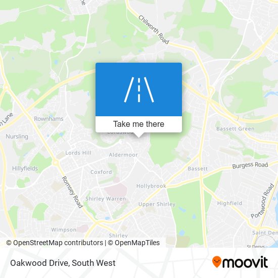 Oakwood Drive map