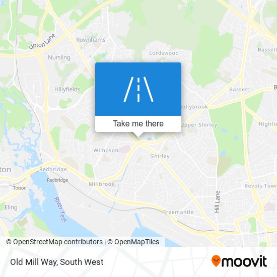 Old Mill Way map