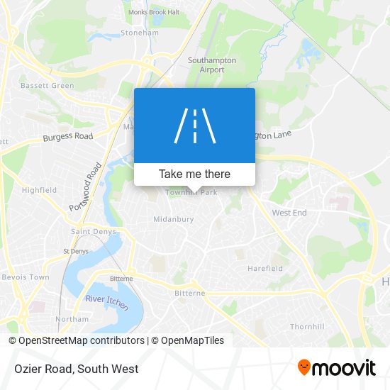 Ozier Road map