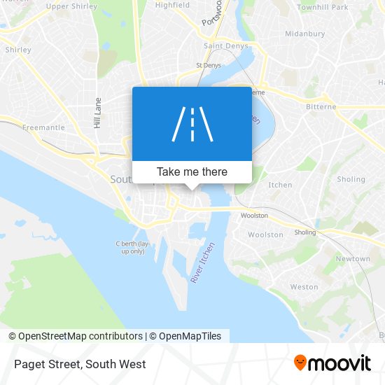 Paget Street map
