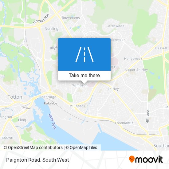 Paignton Road map