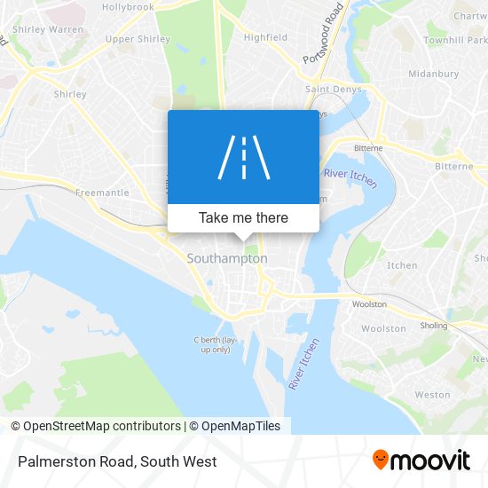 Palmerston Road map