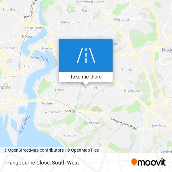 Pangbourne Close map