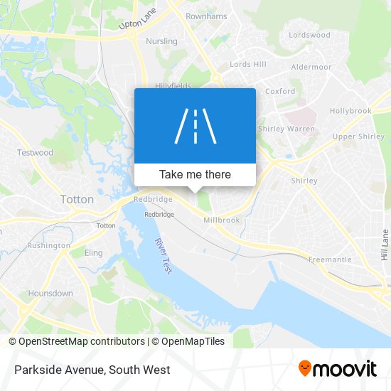 Parkside Avenue map