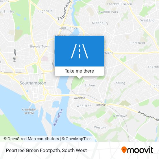 Peartree Green Footpath map