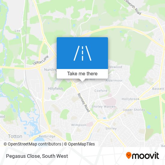 Pegasus Close map