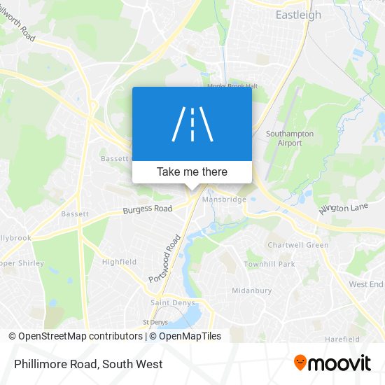Phillimore Road map