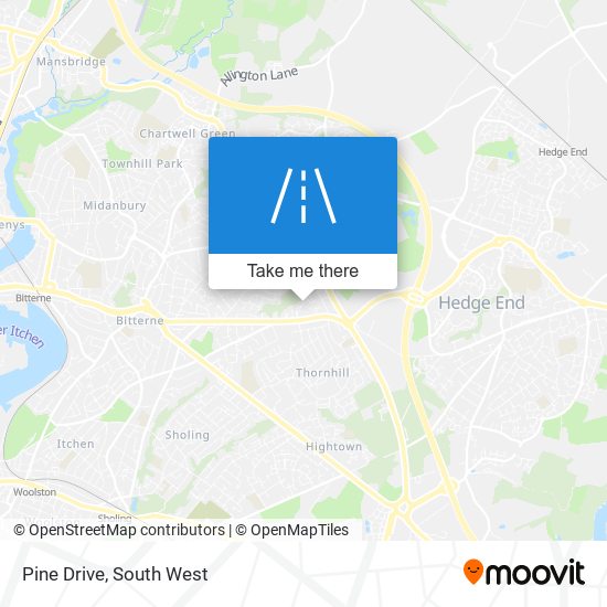Pine Drive map