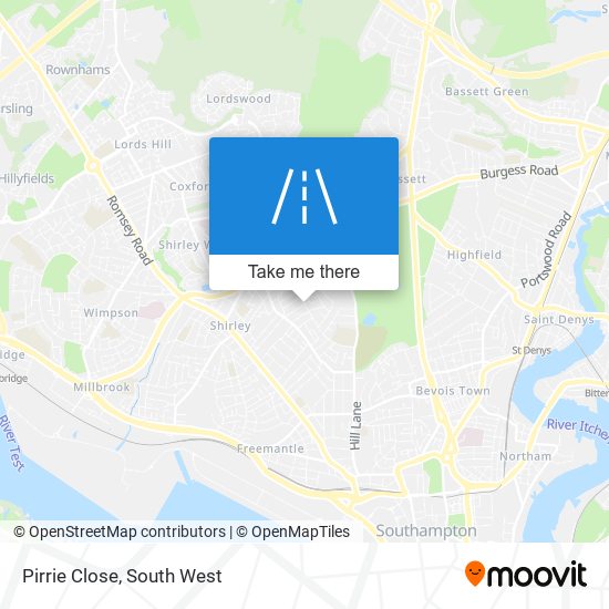 Pirrie Close map