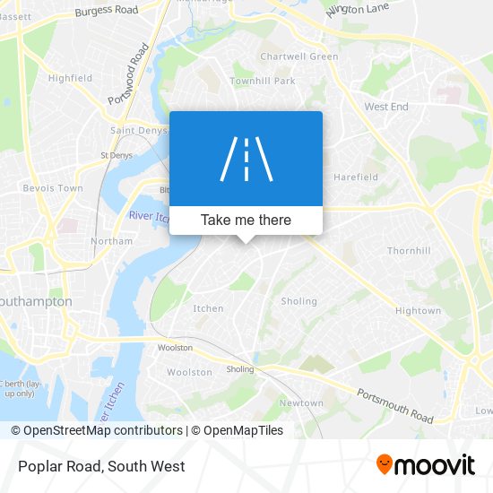 Poplar Road map