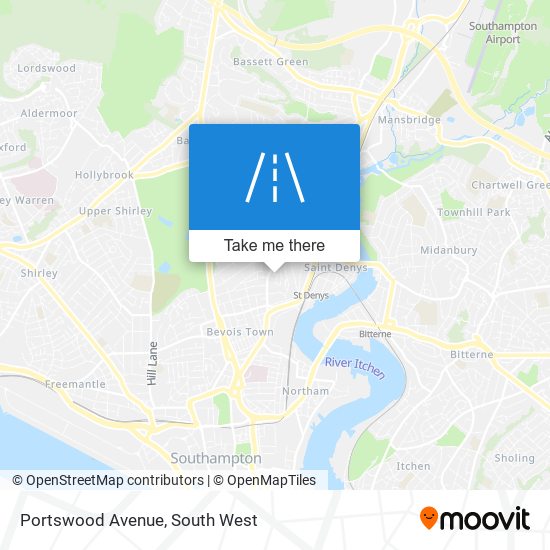Portswood Avenue map
