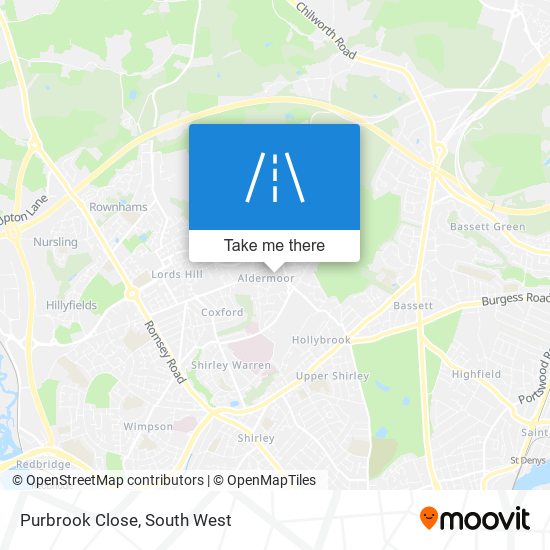 Purbrook Close map