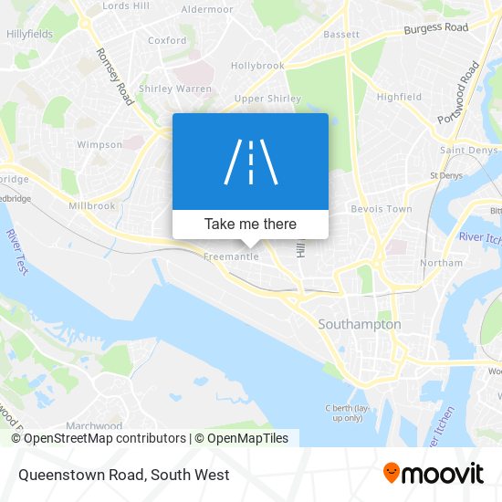 Queenstown Road map