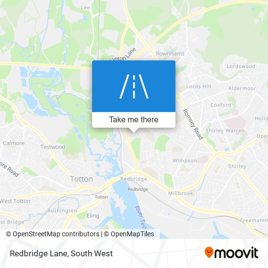 Redbridge Lane map