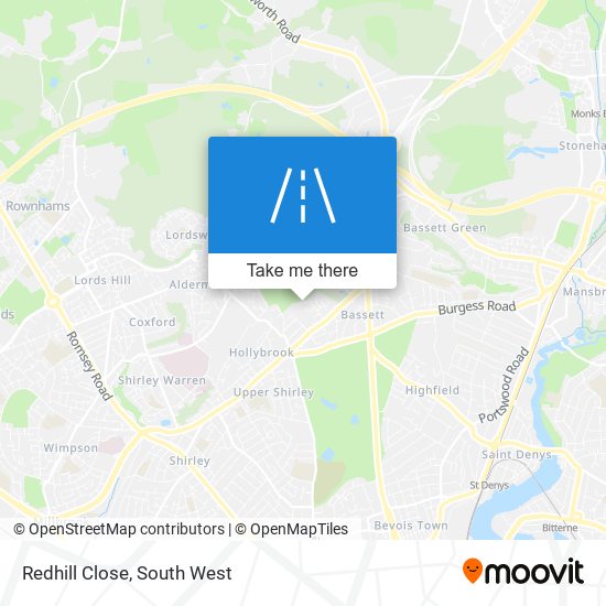 Redhill Close map