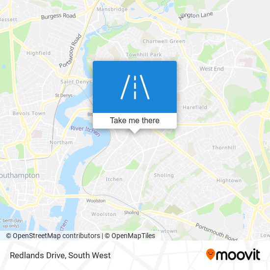 Redlands Drive map