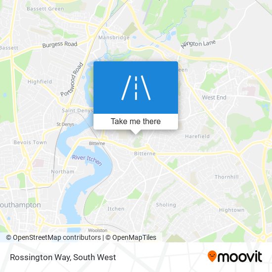 Rossington Way map