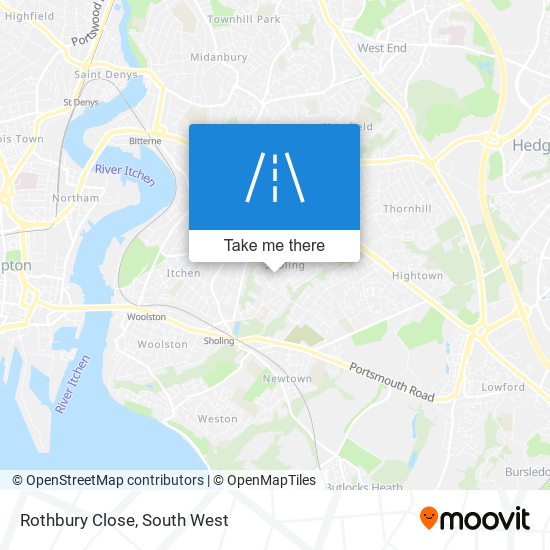 Rothbury Close map