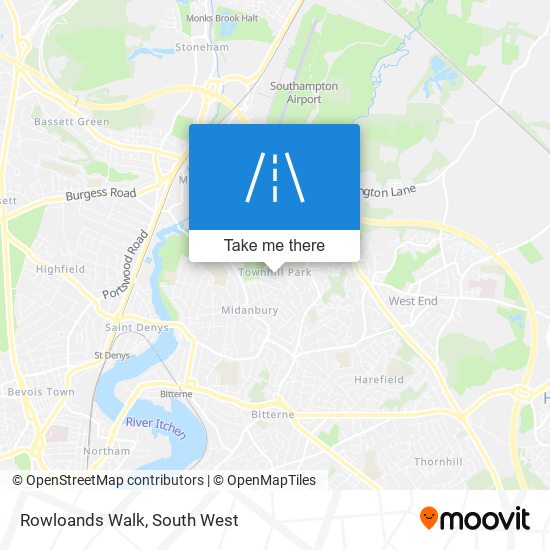 Rowloands Walk map