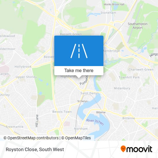 Royston Close map