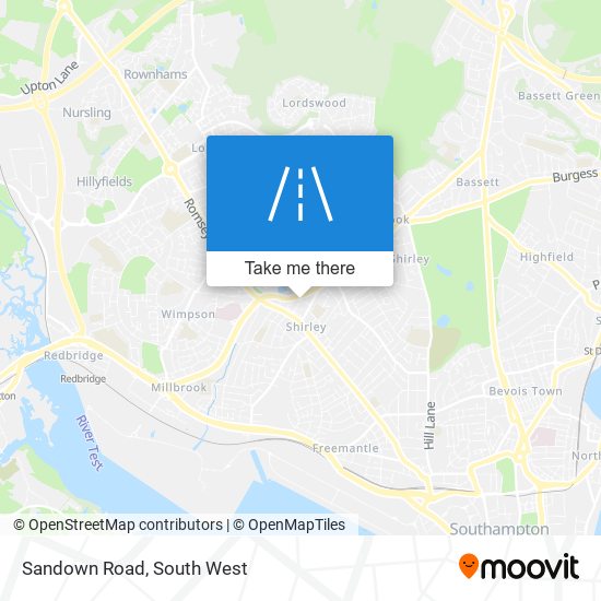Sandown Road map