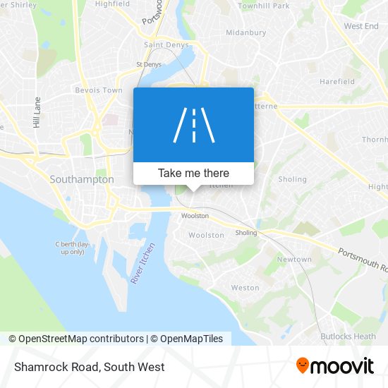 Shamrock Road map