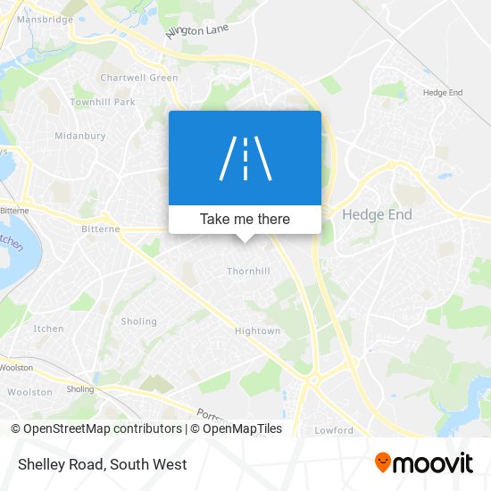 Shelley Road map