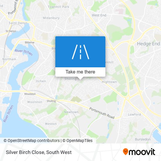 Silver Birch Close map