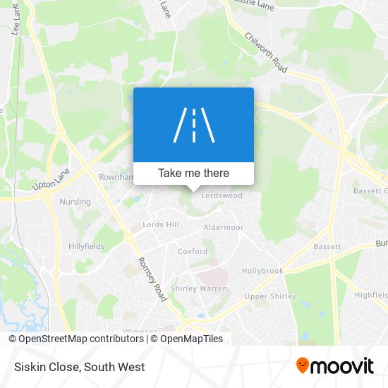 Siskin Close map