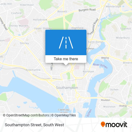 Southampton Street map