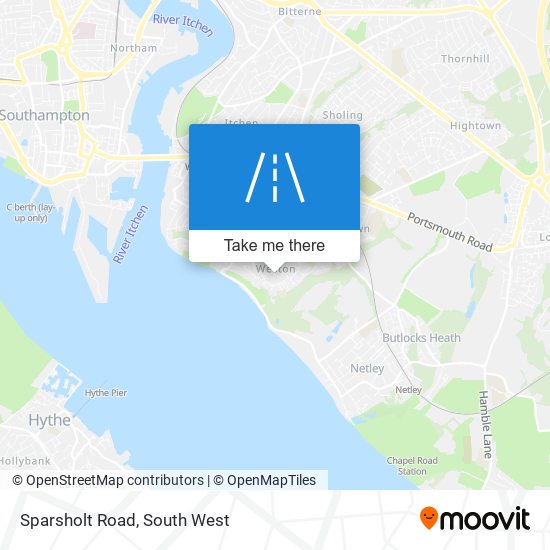 Sparsholt Road map