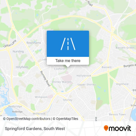 Springford Gardens map