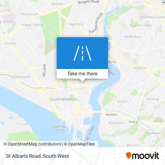 St Alban's Road map