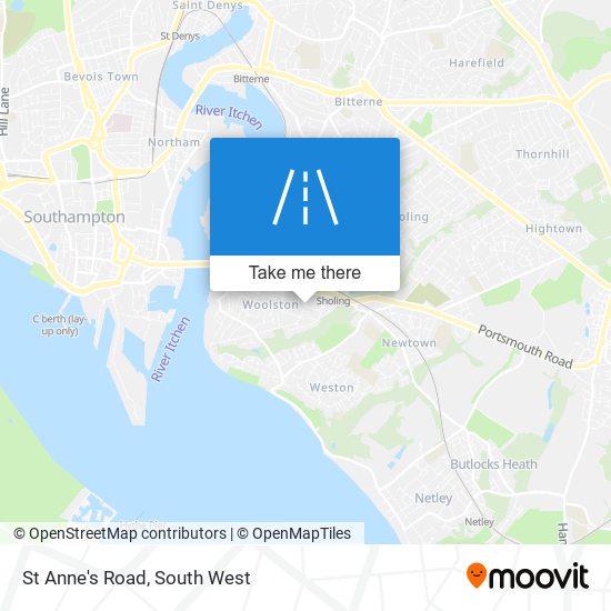 St Anne's Road map