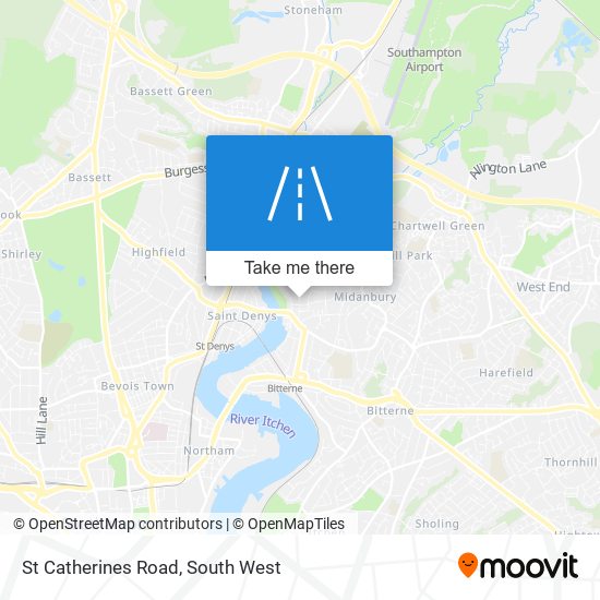 St Catherines Road map