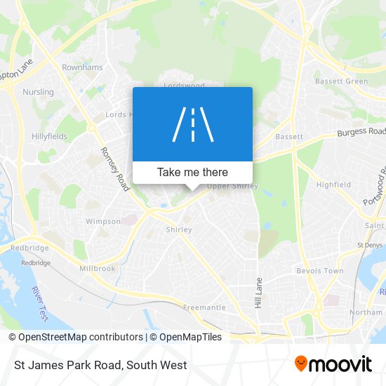St James Park Road map