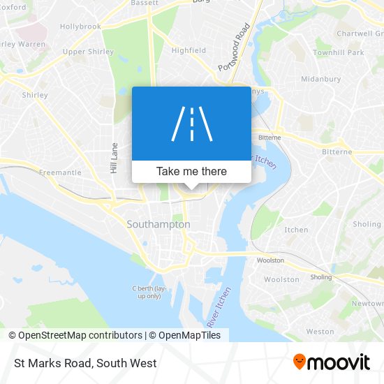 St Marks Road map