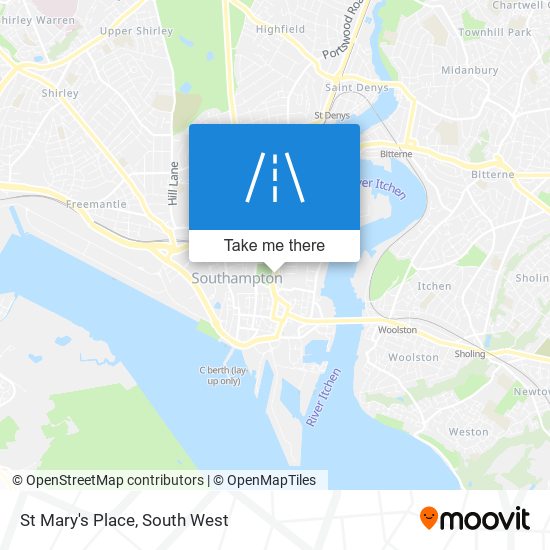 St Mary's Place map