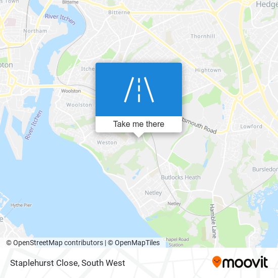 Staplehurst Close map
