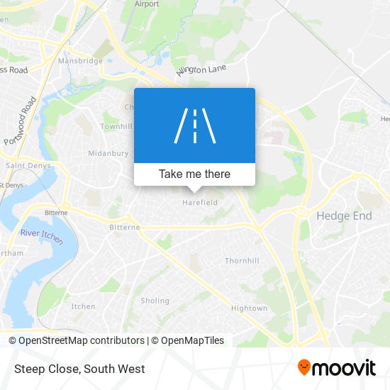 Steep Close map
