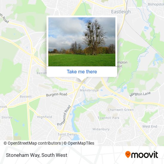 Stoneham Way map