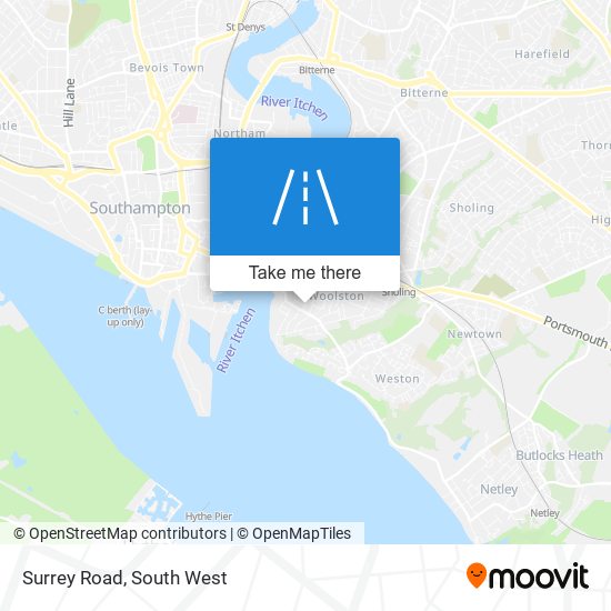 Surrey Road map