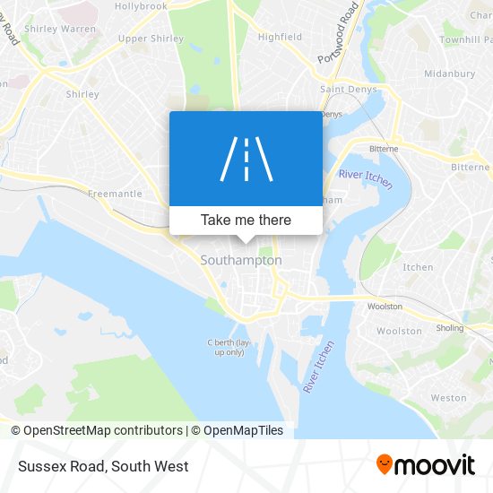 Sussex Road map