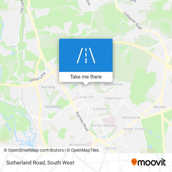 Sutherland Road map