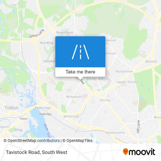 Tavistock Road map
