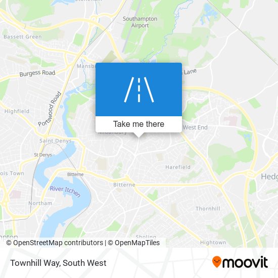 Townhill Way map
