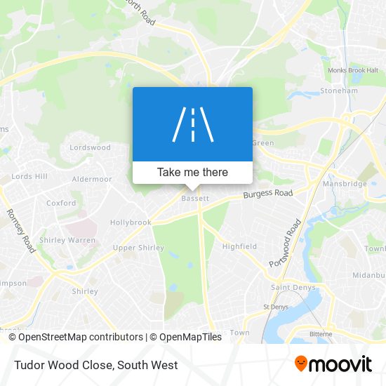 Tudor Wood Close map